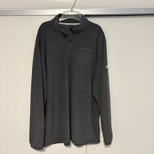 Adidas Mens Gray Golf Quarter Zip Pullover Sweater Size 2XL